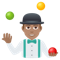 Man Juggling- Medium Skin Tone emoji on Emojione